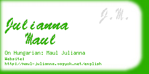julianna maul business card
